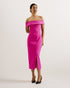 LERREN-Dresses-Scuba Bardot Midi Dress- Ted Baker Romania